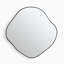 Alcaldes Pebble Shaped Metal Hallway Wall Mirror - Simple Minimalist Abstract Design-1998351024