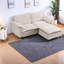 Canapé modulaire profond en chenille avec repose-pieds