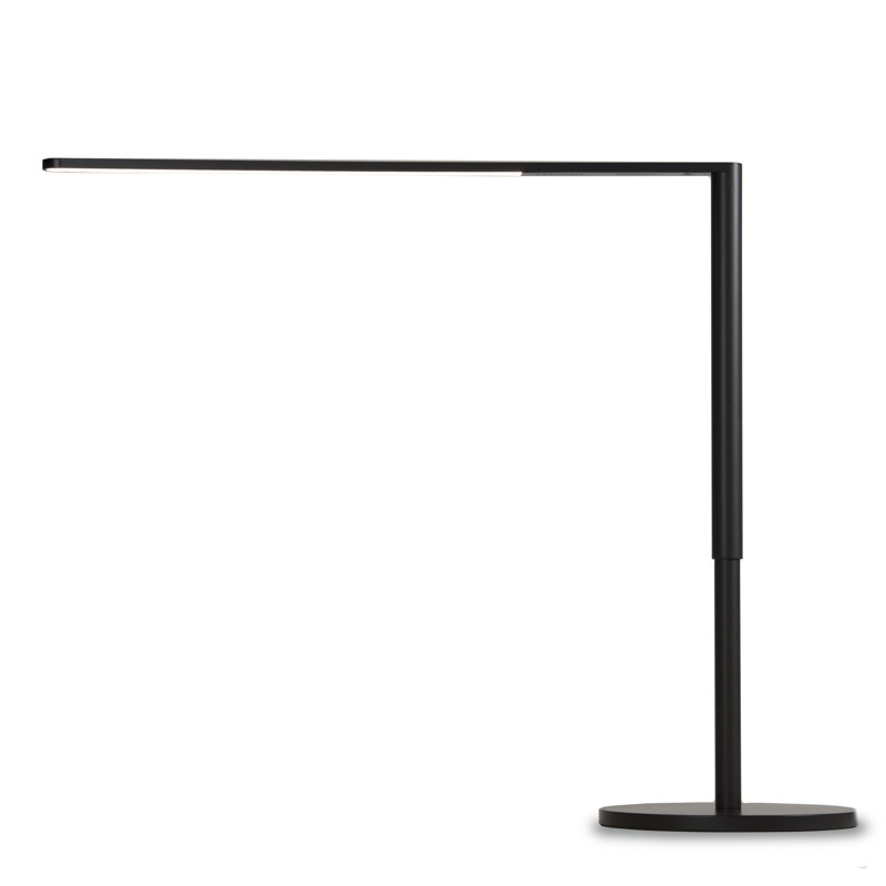 Lady7 LED Desk Table Lamp, Metallic Black