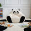 Fauteuil à billes rembourré de mousse rembourrée de fausse fourrure, canapé paresseux rembourré pour lire dans un dortoir