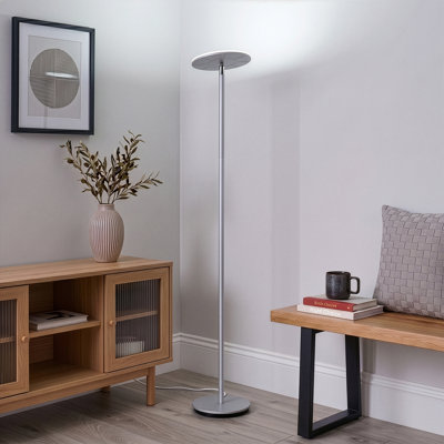 Sky Flux Industrial 63" Dimmable LED Floor Lamp with Adjustable Head