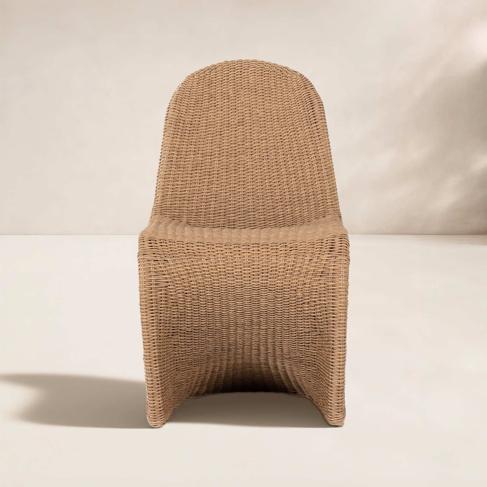 Daughtery Patio Side Chair, Vintage Natural
