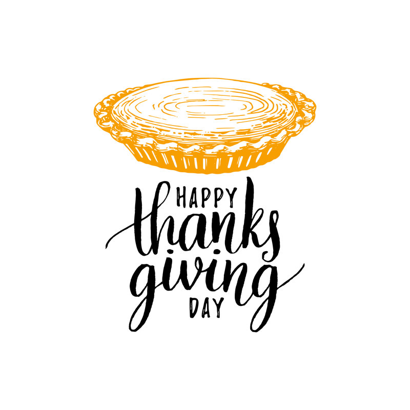 Happy Thanksgiving Day by Vladayoung - Wrapped Canvas Print, 76cm H x 76cm W x 3.8cm D