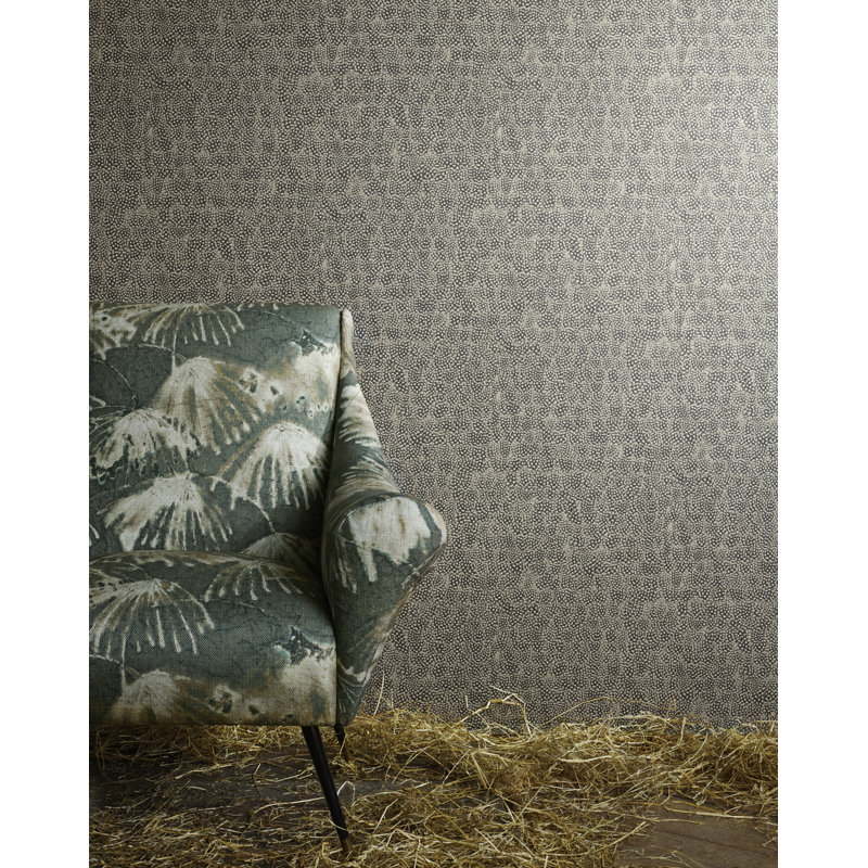 Guinea Wallpaper, Charcoal