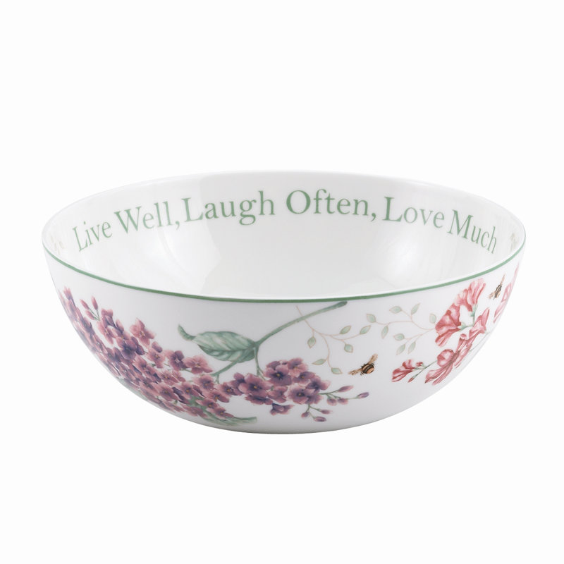Lenox Butterfly Meadow Sentiment Serving Bowl