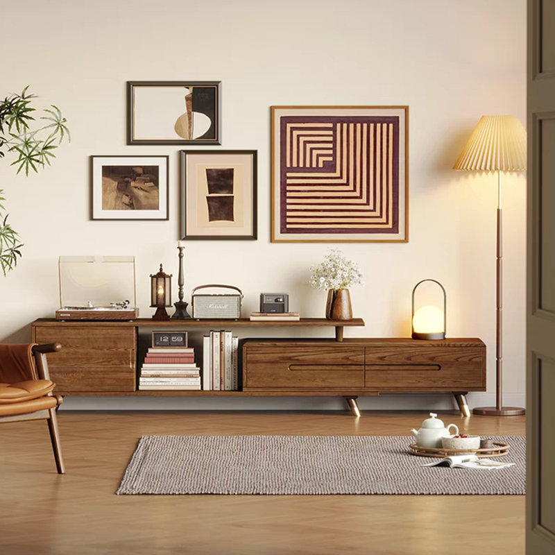 Meuble télé moderne en bois massif