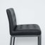 Chaise parsons en métal capitonnée Mariaines-1486094362