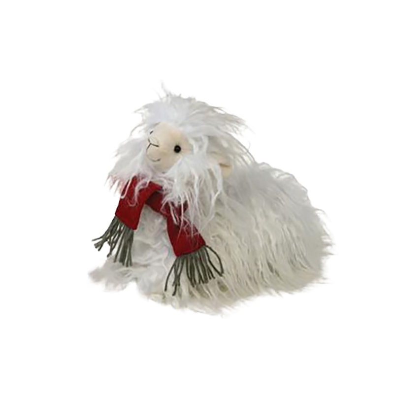 Lama pelucheux couché