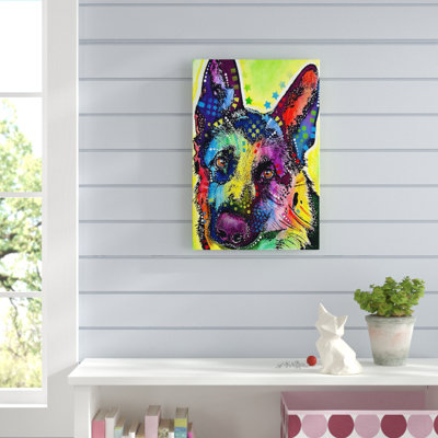 « german berger », impression sur toile