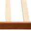 Lit plateforme en chêne avec tête de lit - Assemblage facile et surface en bois propre pour une expérience de sommeil stable et confortable