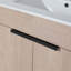 Meuble-lavabo autoportant de 30 pouces avec lavabo en céramique blanche