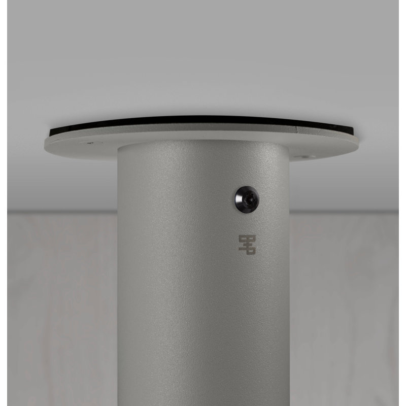 Polycarbonate Flush Mount, Gun Metal, Stone