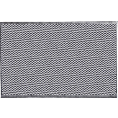 Black And White Small Chevrons Outdoor Camping Rug Mat