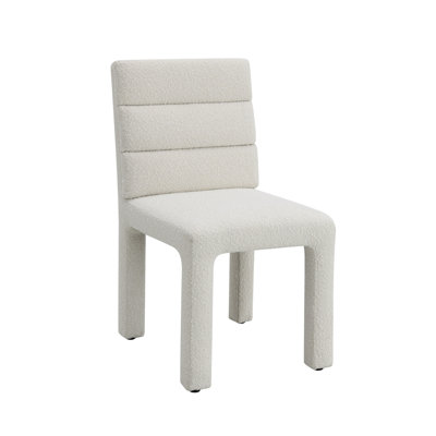 Ensemble de 2 chaises d'appoint Hettie Beige Boucle