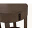 Environ 20 pouces de panneau de fibres à densité moyenne brun clair avec table d'appoint avec port USB