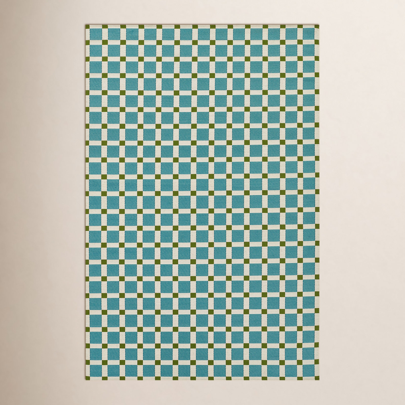 Icon Geometric Indoor Outdoor Blue Rug, Rectangle 8'10" x 11'10"