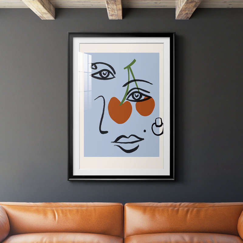 5_Cherry Baby II, reproduction encadrée de qualité supérieure - prête à être accrochée, Cadre noir, L 26,5 po x H 36,5 po
