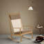 Chaise berçante simple en rotin simple en bois massif-111035534-111035536