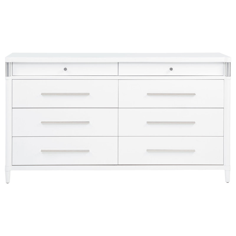 Gracemont 8-drawer Bedroom Dresser Cabinet White