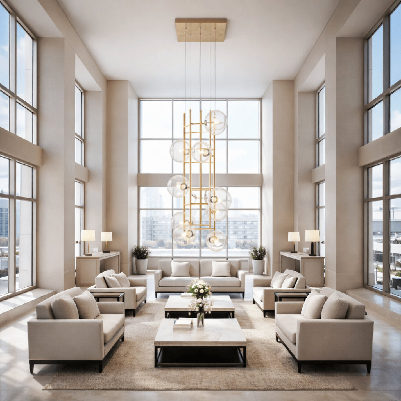 Lucent 105 Inch Tiered Globe Chandelier