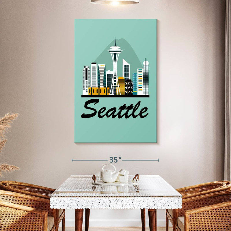 Seattle City Travel, H 51 po x l 34 po