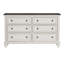Commode 6 tiroirs avec miroir Dharm