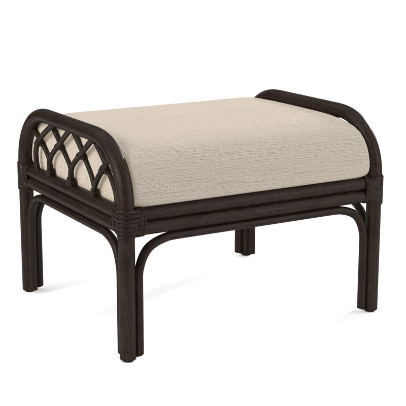 Edgewater Ottoman, Brown Geometric, 0456-33, Java