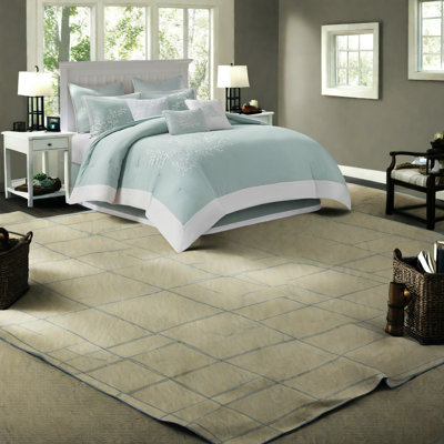 Coastal Comfort Bedding Sets, Oversized Cotton Jacquard, Aqua Style For Home