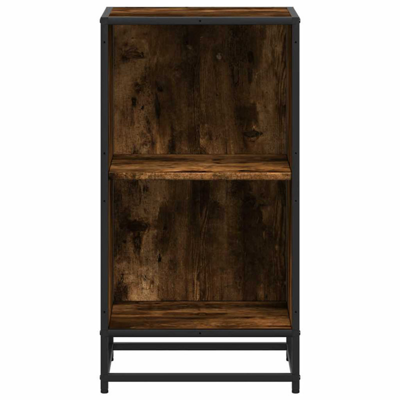 Borough Wharf Bookcase Engineered Wood, 76cm H x 40cm W x 35cm D, Smoked Oak