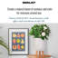 Concrete Effect Planter on Hardwood Legs, Round Indoor Plant Pot Stand for Indoor Plants, Indoor Flower Pot with Plaited Pattern-753632943-753632942