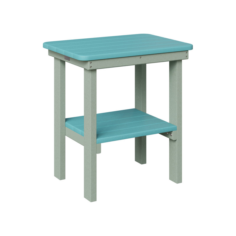 Berlin Gardens Rectangular End Dining Table, Seafoam, Aruba Blue