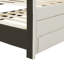 Lit plateforme tapissier avec lit gigogne et 3 tiroirs Eamon-125986674