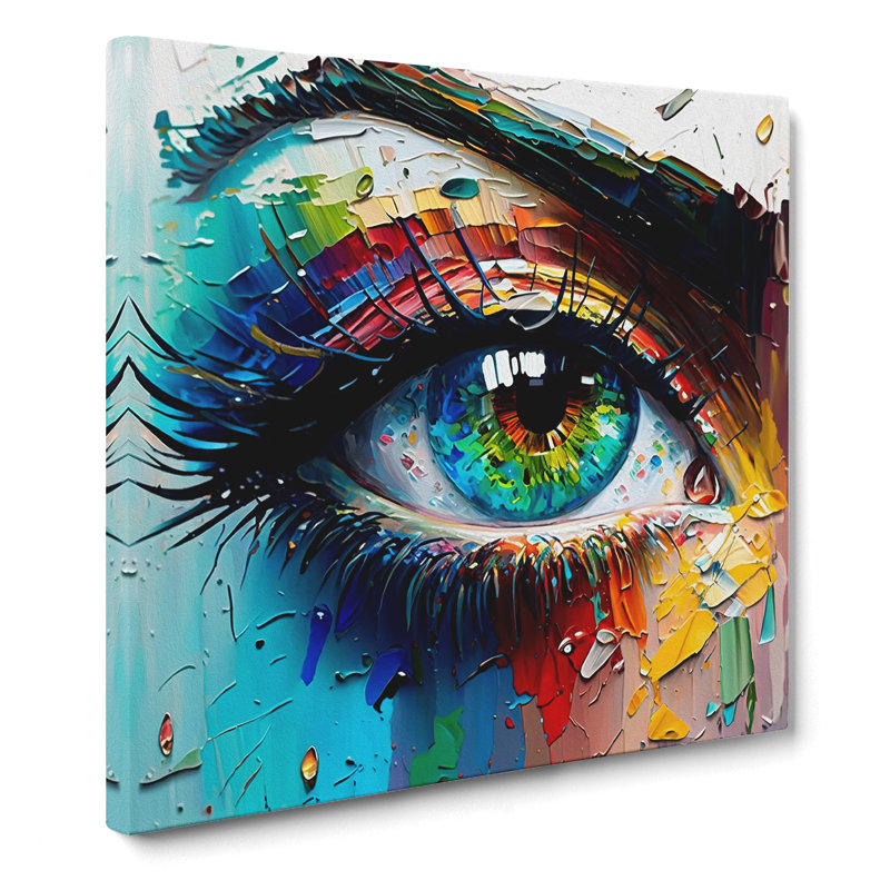 Eye Palette Knife Painting No.1 - No Frame Print