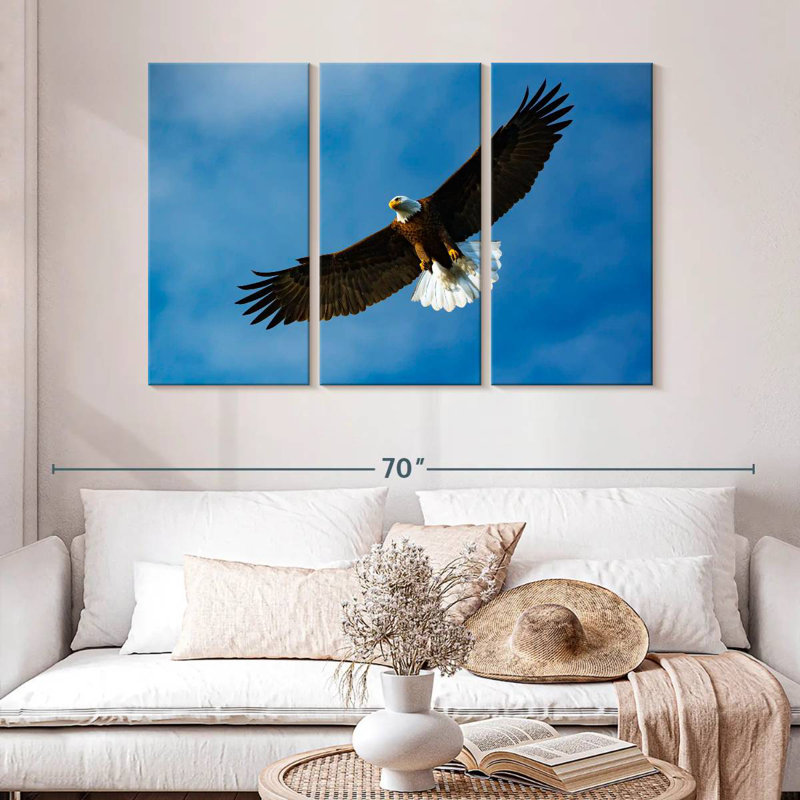 Brampt Eagle From Below, 32" H x 50" W