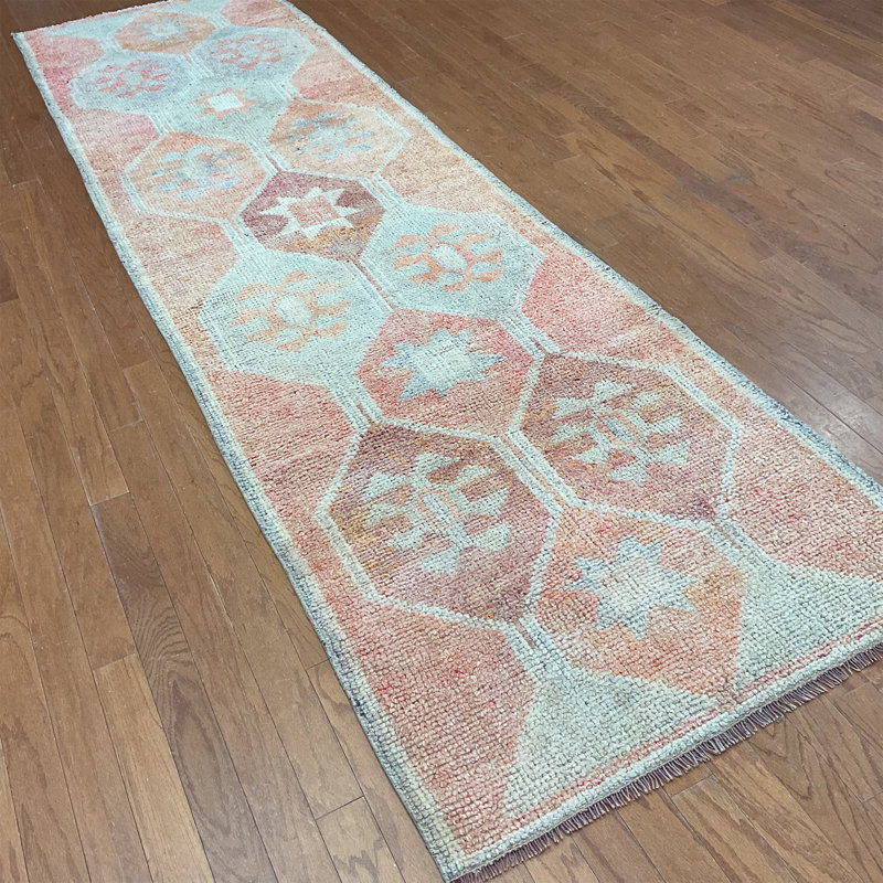 Tapis de couloir Oushak fabriqué à la main Bloomsbury Market