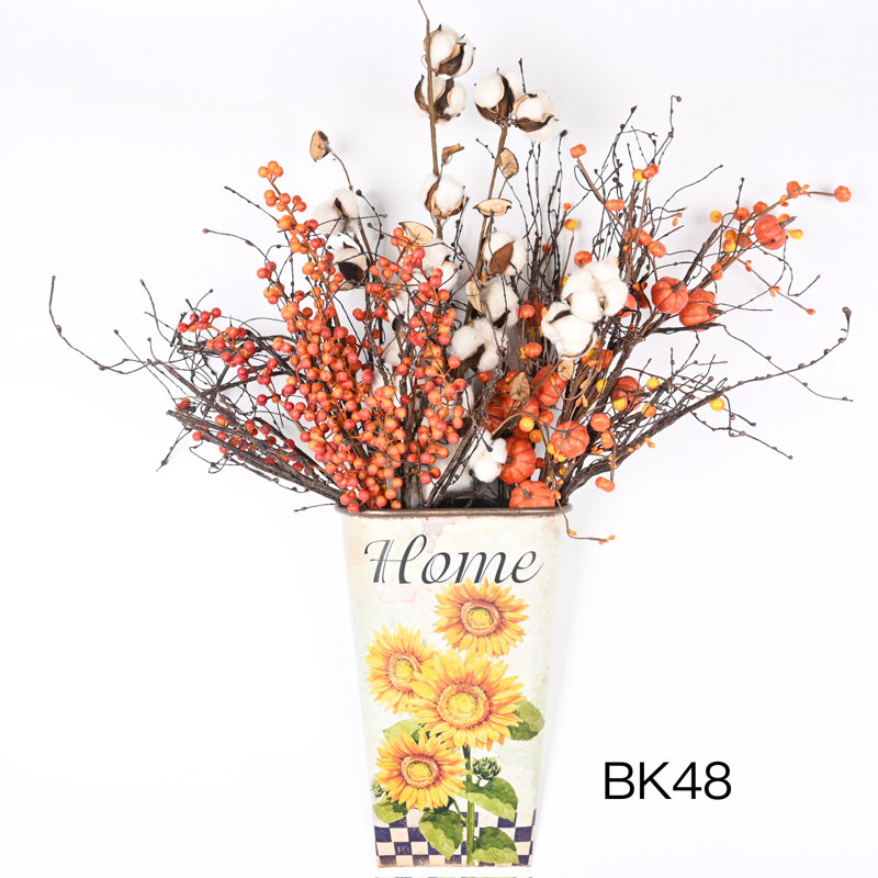 Arrangements floraux artificiels en automne