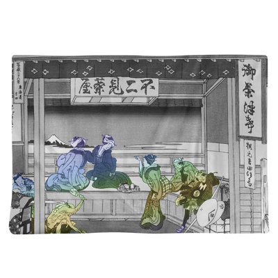 Napperon Katsushika Hokusai Yoshida at Tokaido