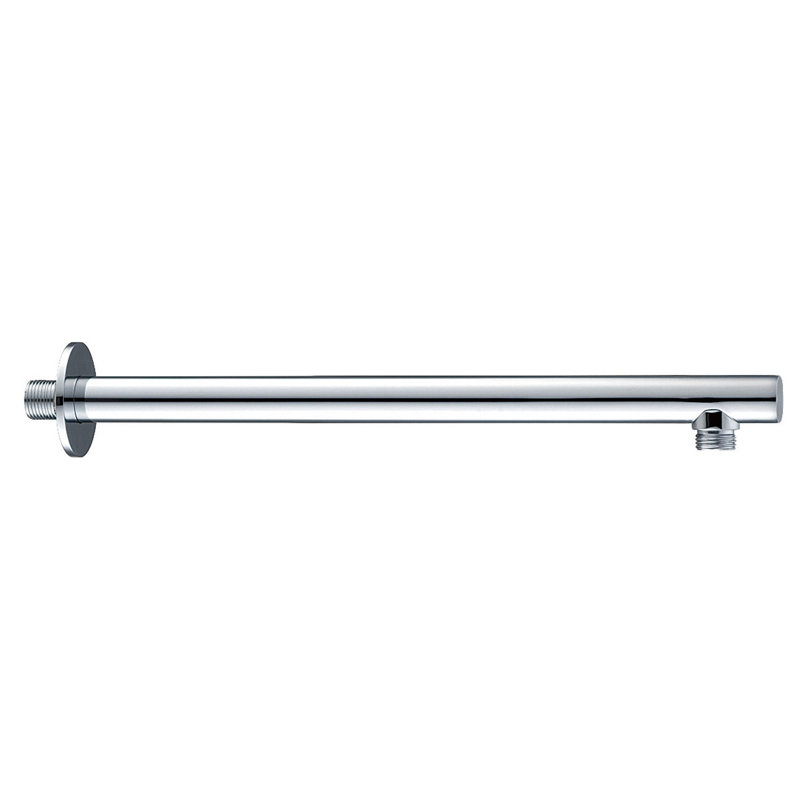 Bras de douche rond en laiton DAX, Chrome