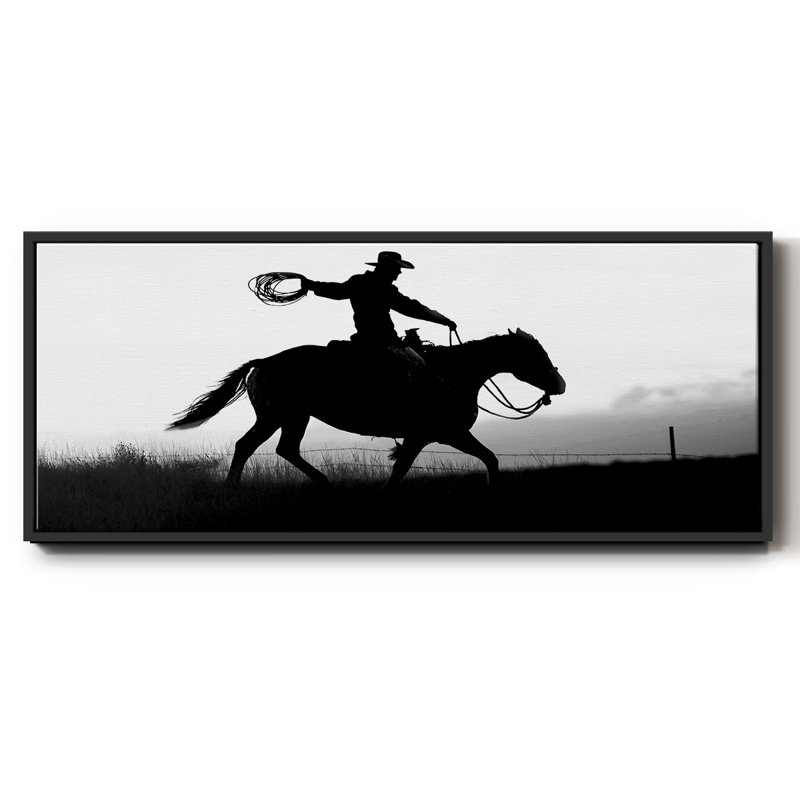 «Rope and Ride I», toile encadrée, H 20 po x l 50 po