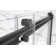 60" W x 76" H Double Sliding Semi- Frameless Shower Door with 5/16"(8mm) Clear Tempered Glass