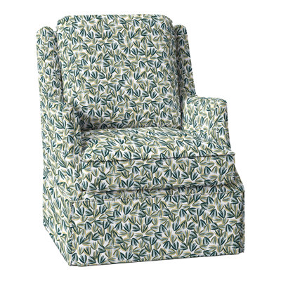 Savannah Upholstered Swivel Wingback Chair