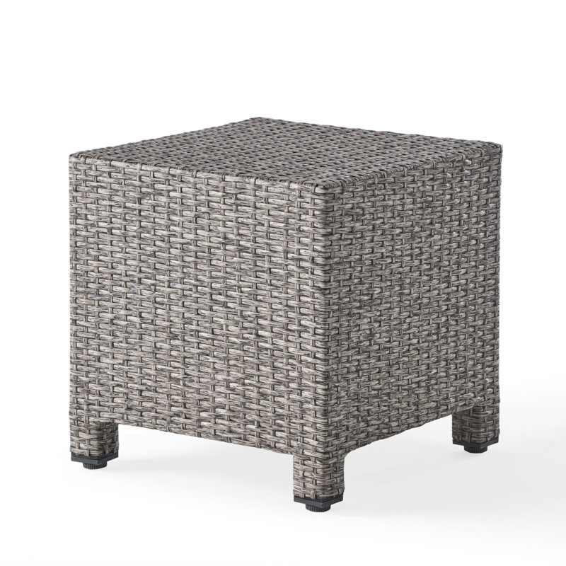 Patio Table Outdoor Accent Table, Gray