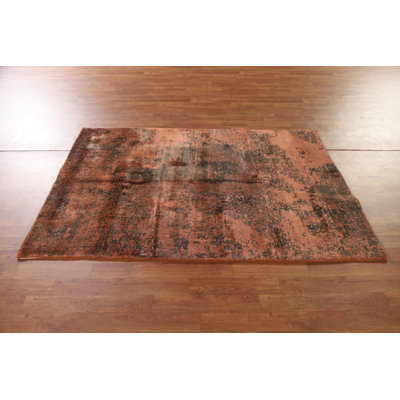 Handmade Abstract Indian Rug 4x6
