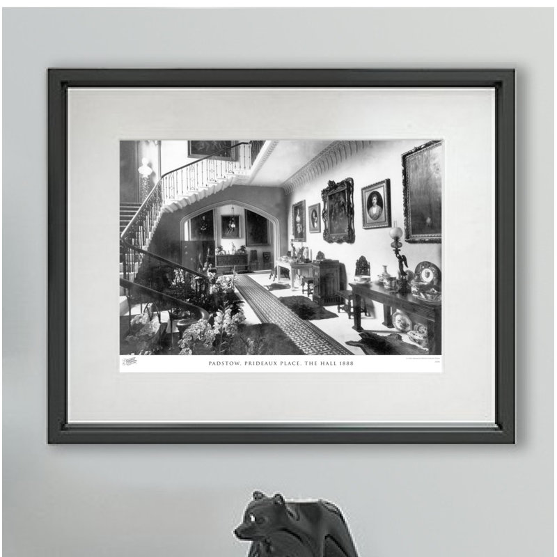 Padstow, Prideaux Place, The Hall 1888 - Single Picture Frame Print, 45cm H x 60cm W x 2.3cm D