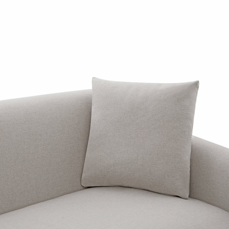 Canapé rembourré 3 places moderne 75,78 ", Gris