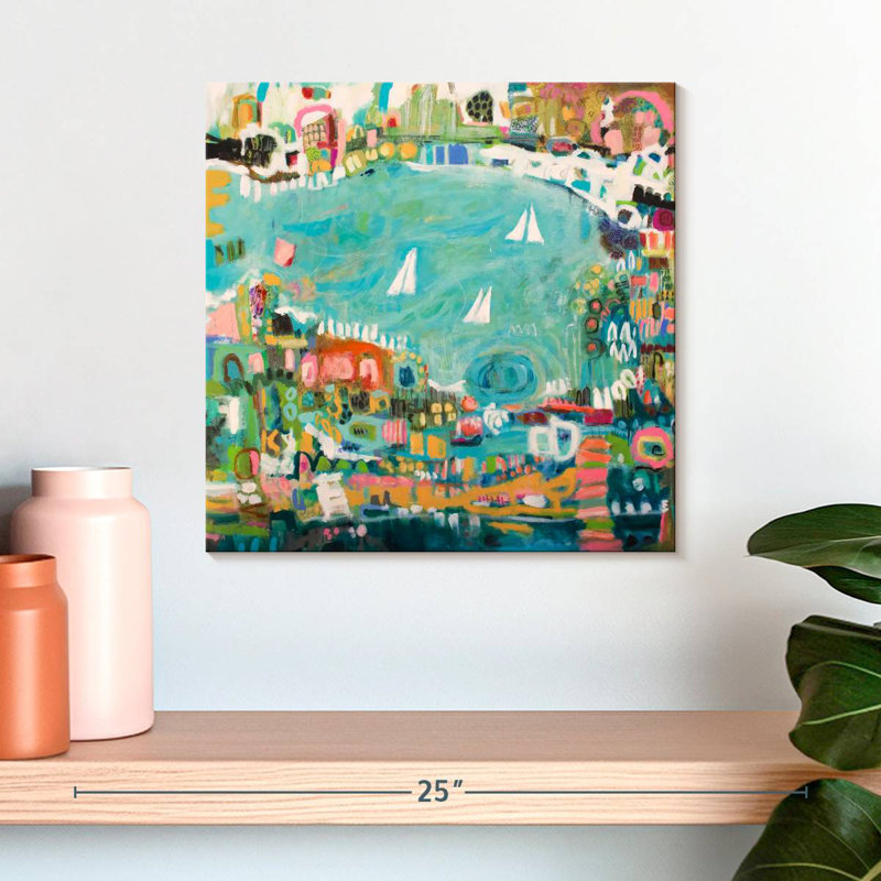 Gillard Abstract Marina IV, 16" H x 16" W