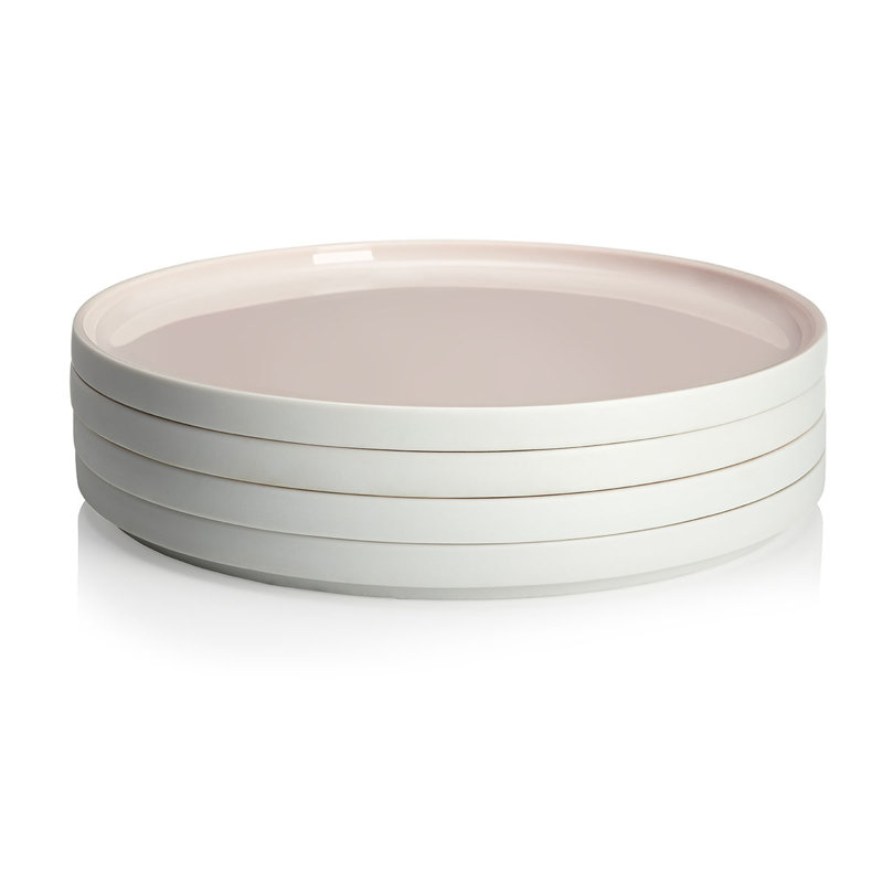 Assiette en porcelaine 9,4488 po L'Econome par Starck, Rose