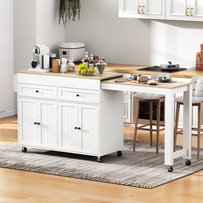 112 cm W Kitchen Island with Top