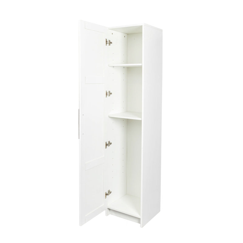 Armoire de rangement murale empilable, P 15,75 po x l 15,75 po x H 70,87 po, Blanc