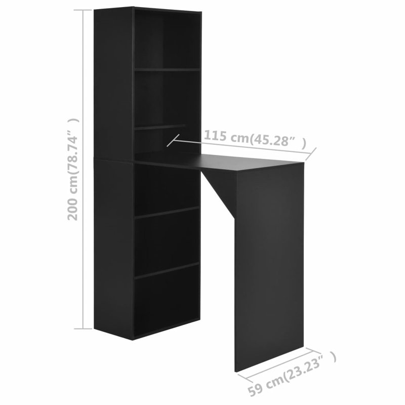 Dourdain Dining Table, Black, Black